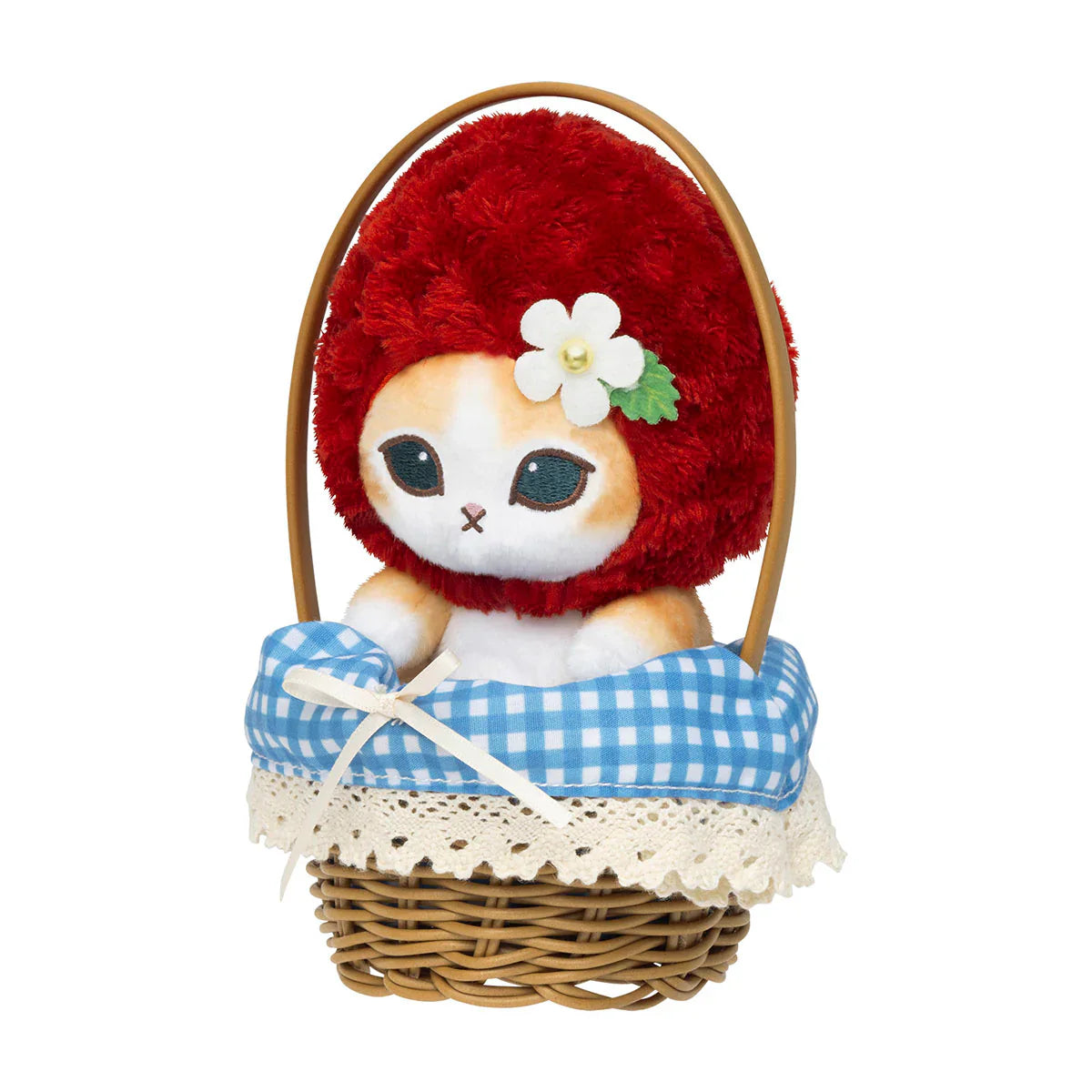 Mofusand Merci Strawberry Basket Mascot Plush