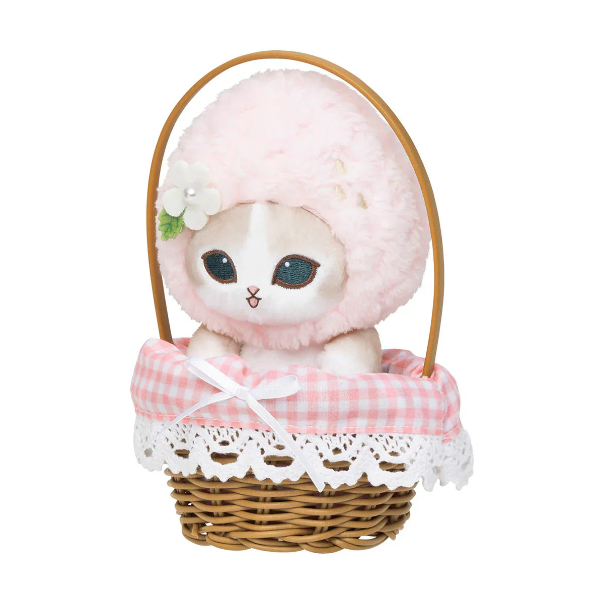 Mofusand Merci Strawberry Basket Mascot Plush