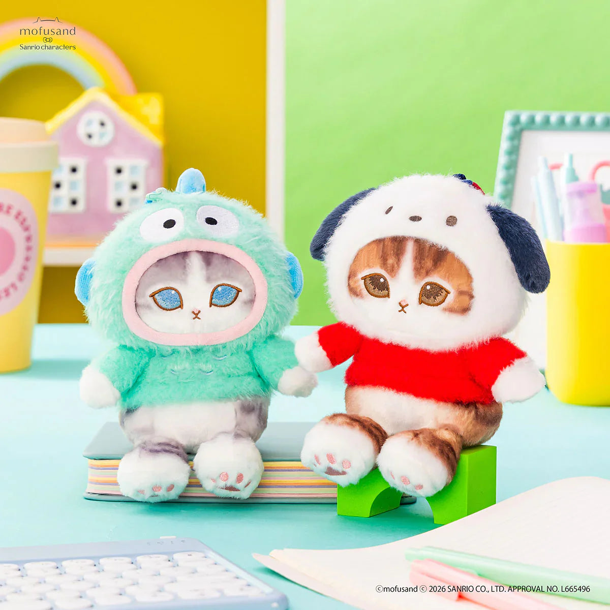 Mofusand x Sanrio Characters Mascot Plush