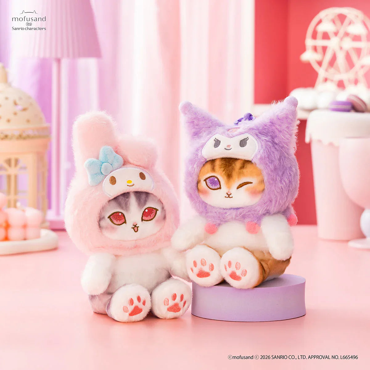 Mofusand x Sanrio Characters Mascot Plush