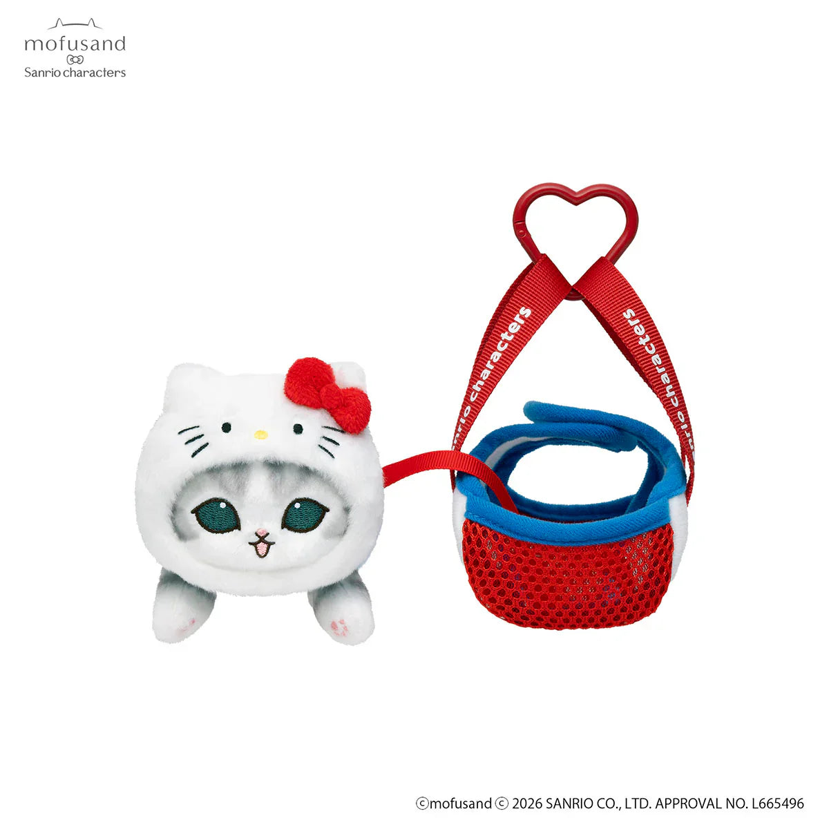 Mofusand x Sanrio Characters Outing Bag with Cat Mascot