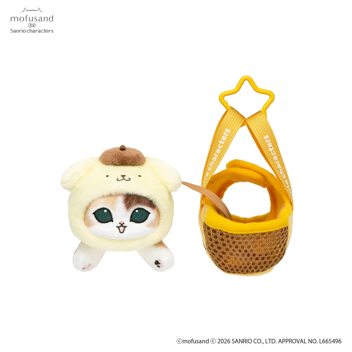 Mofusand x Sanrio Characters Outing Bag with Cat Mascot
