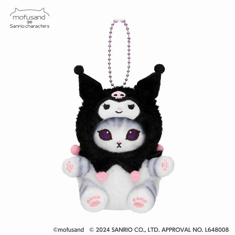 Mofusand x Sanrio Characters Plush Mascot Keychain [Japan in-store Exclusive]