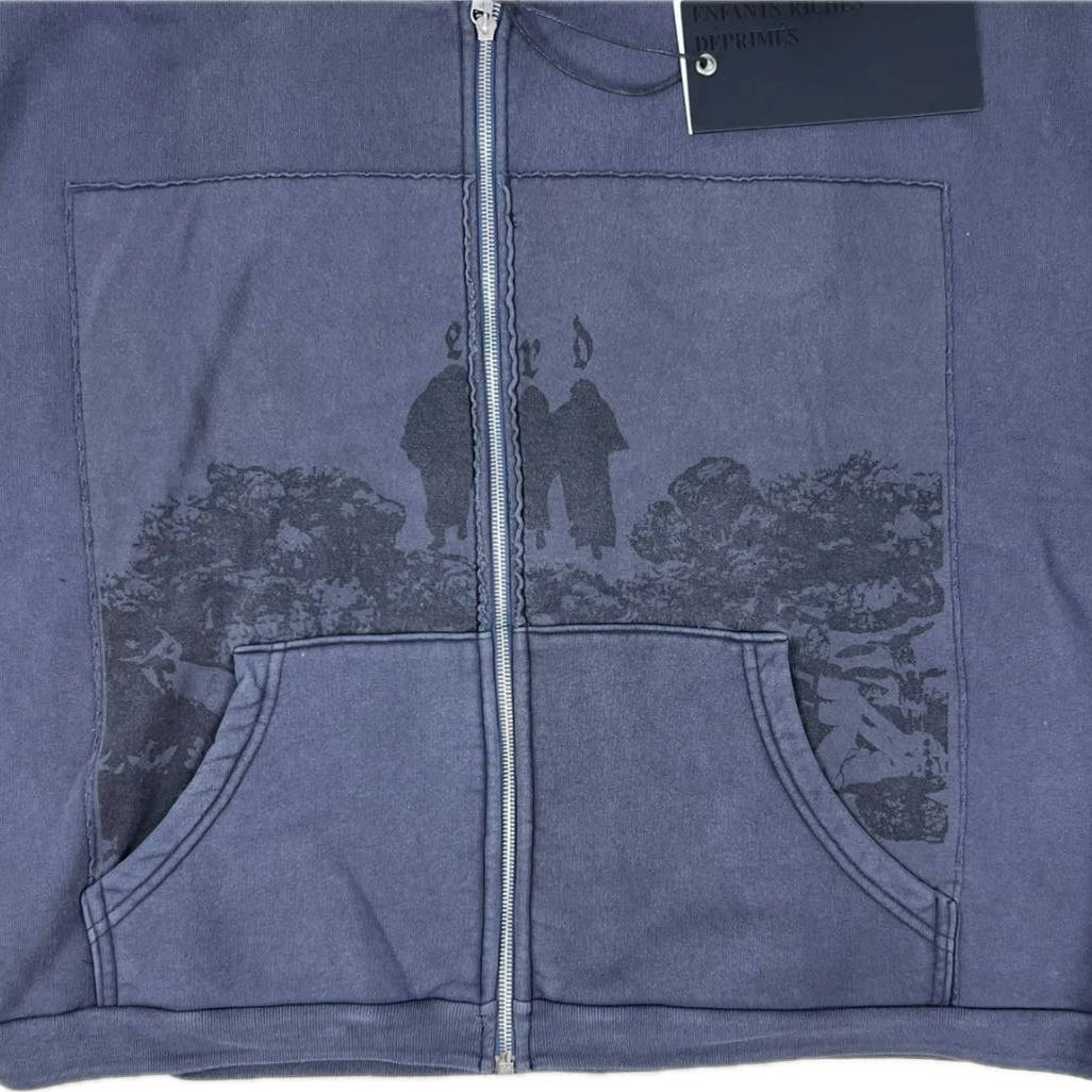 ERD Vintage Washed Purple Oversized Pullover Hoodie