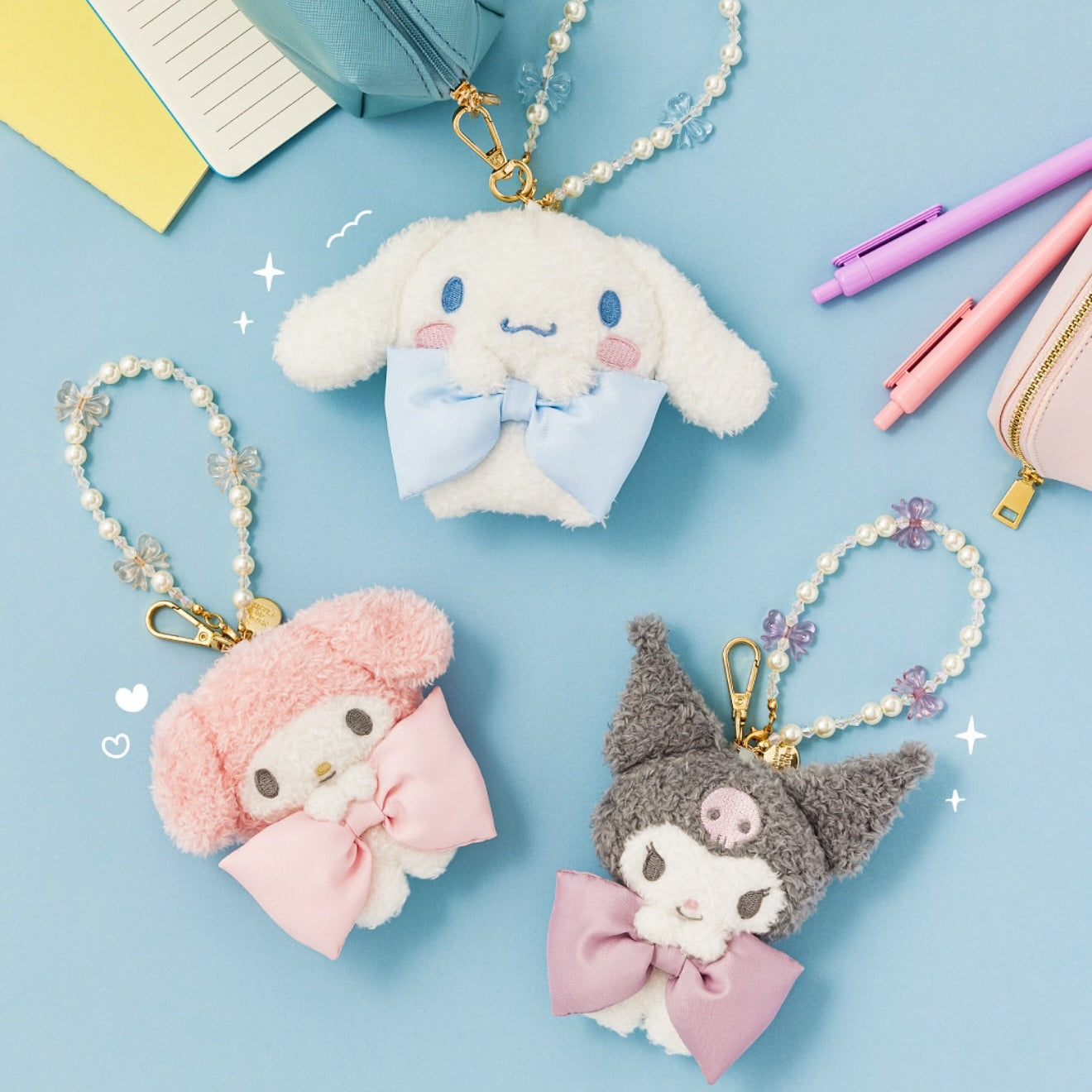 Sanrio x Maison de FLEUR 2025 Collection: Bow Mascot Plush Bag Charm