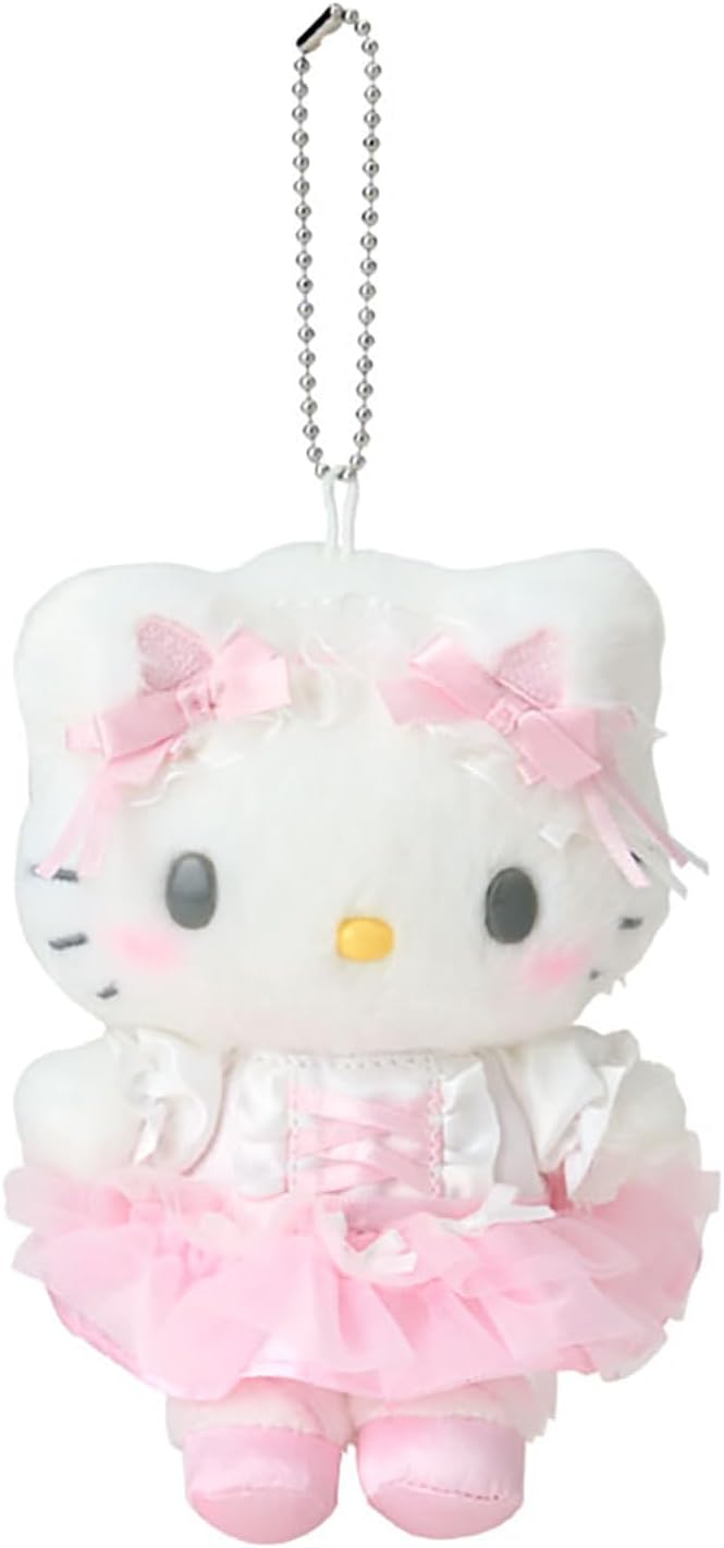 Sanrio White Cat Ballerina Mascot Plush