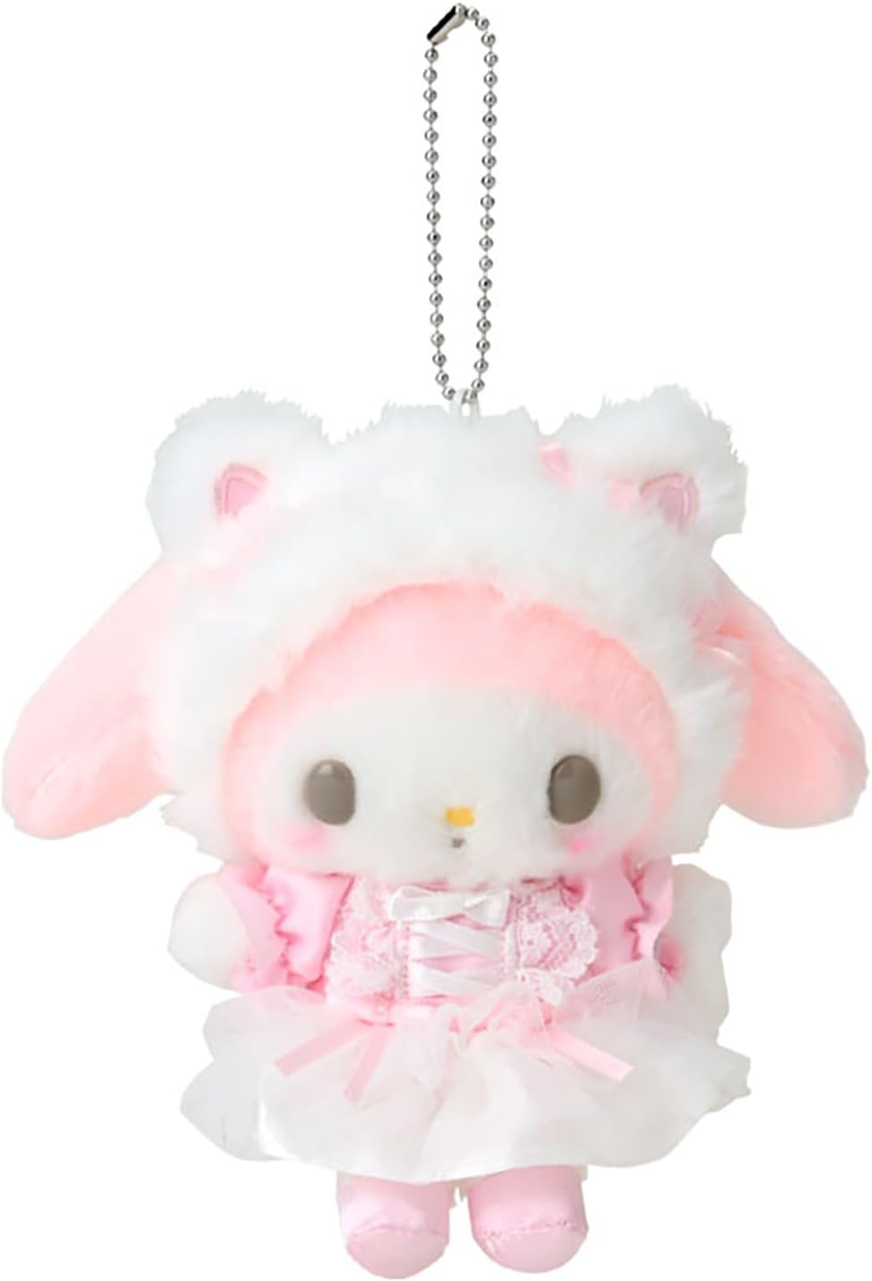 Sanrio White Cat Ballerina Mascot Plush