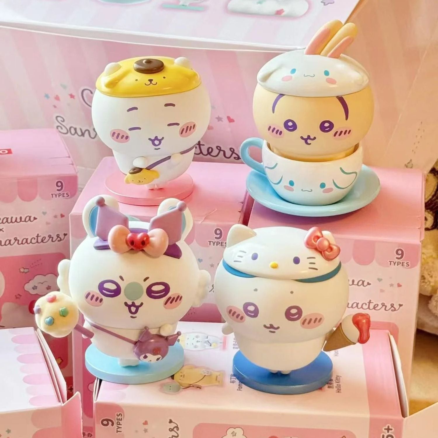 Chiikawa x Sanrio MINISO Blind Box Figure Set | Pre-Order