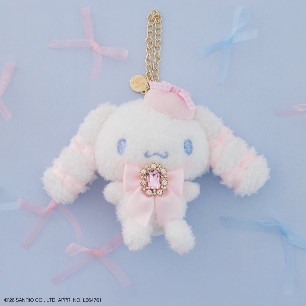 Maison de FLEUR x Sanrio Cinnamoroll Crystal Mascot Bag Charm