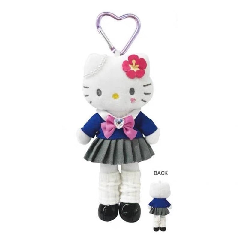 Sanrio Hello Kitty "Style Up" Plush Mascot Keychain (Kogal)