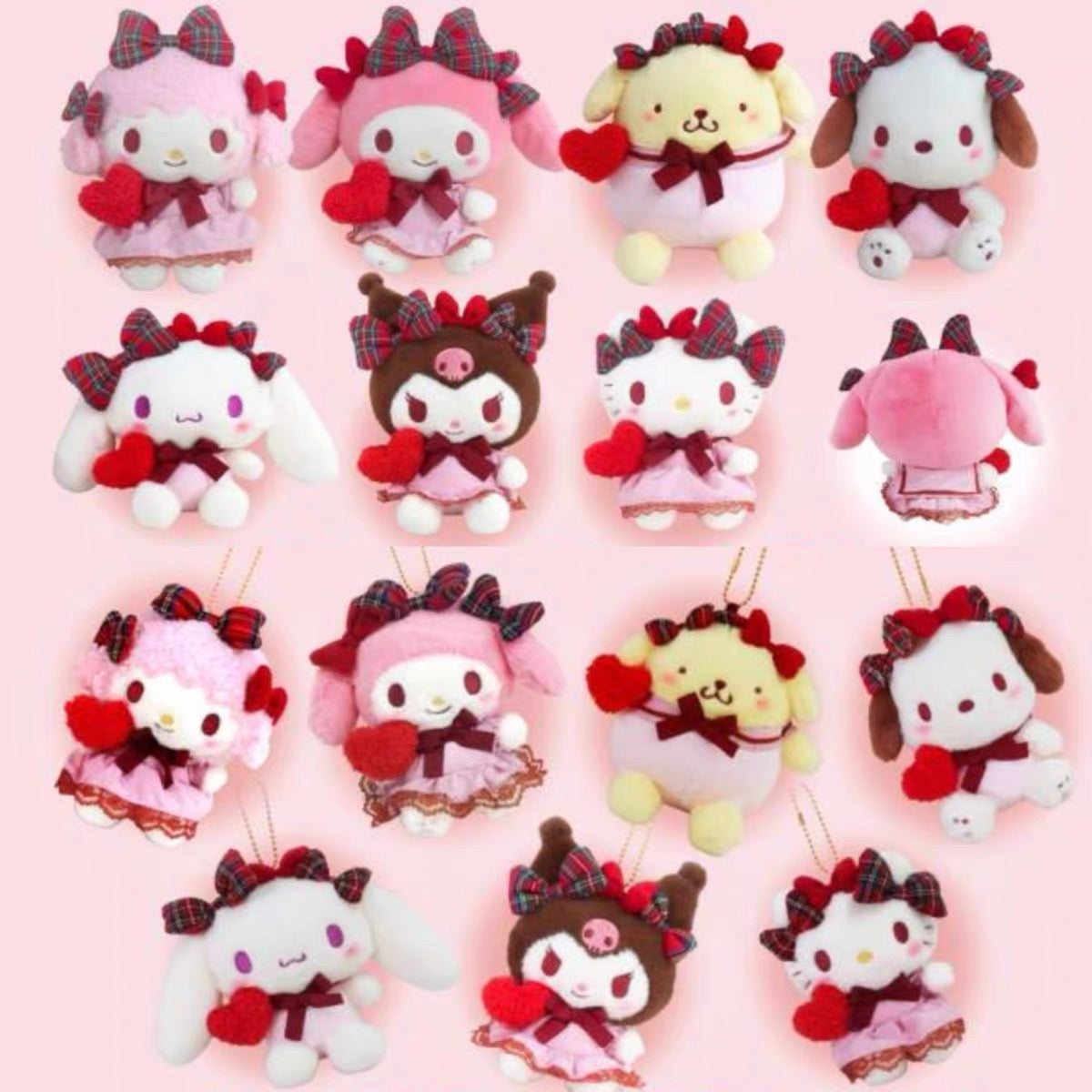 Sanrio Love Ribbon Series Plush & Mascot Charm Collection