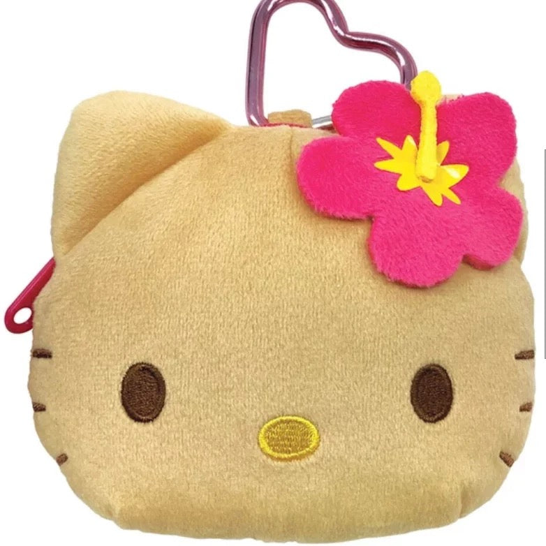 Hello Kitty Summer Mascot Zip Pouch Carabiner Charm