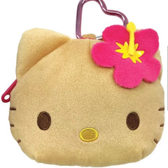 Hello Kitty Summer Mascot Zip Pouch Carabiner Charm
