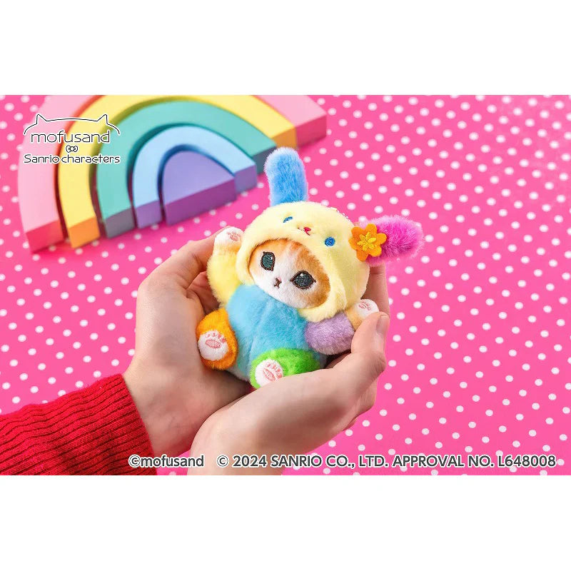 Mofusand x Sanrio Characters Plush Mascot Keychain [Japan in-store Exclusive]