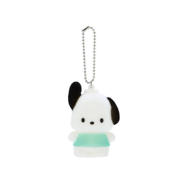 Sanrio Flocked Fuzzy Mascot Keychain