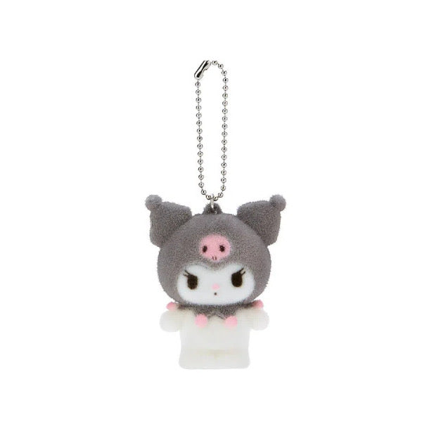 Sanrio Flocked Fuzzy Mascot Keychain
