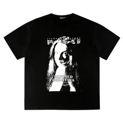 ERD Vintage Oversized Cartoon Graphic Tee Shirt