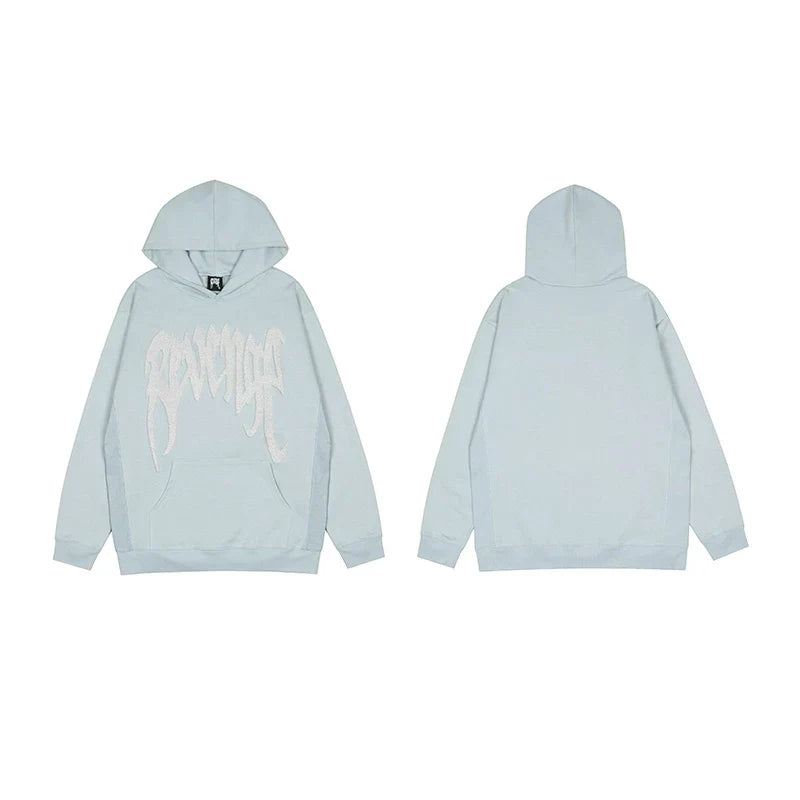 Revenge Light Blue Arch Logo Pullover Hoodie