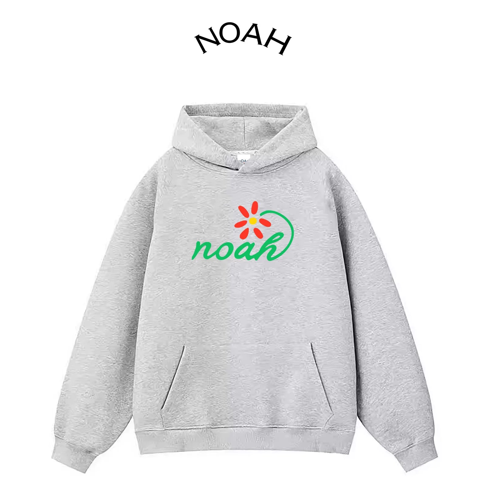 NOAH American Trendy Brand Letter Printed Hoodie Sweatshirt Men's High Street Loose Ins Autumn/Winter Plush Heavy Weight Coat