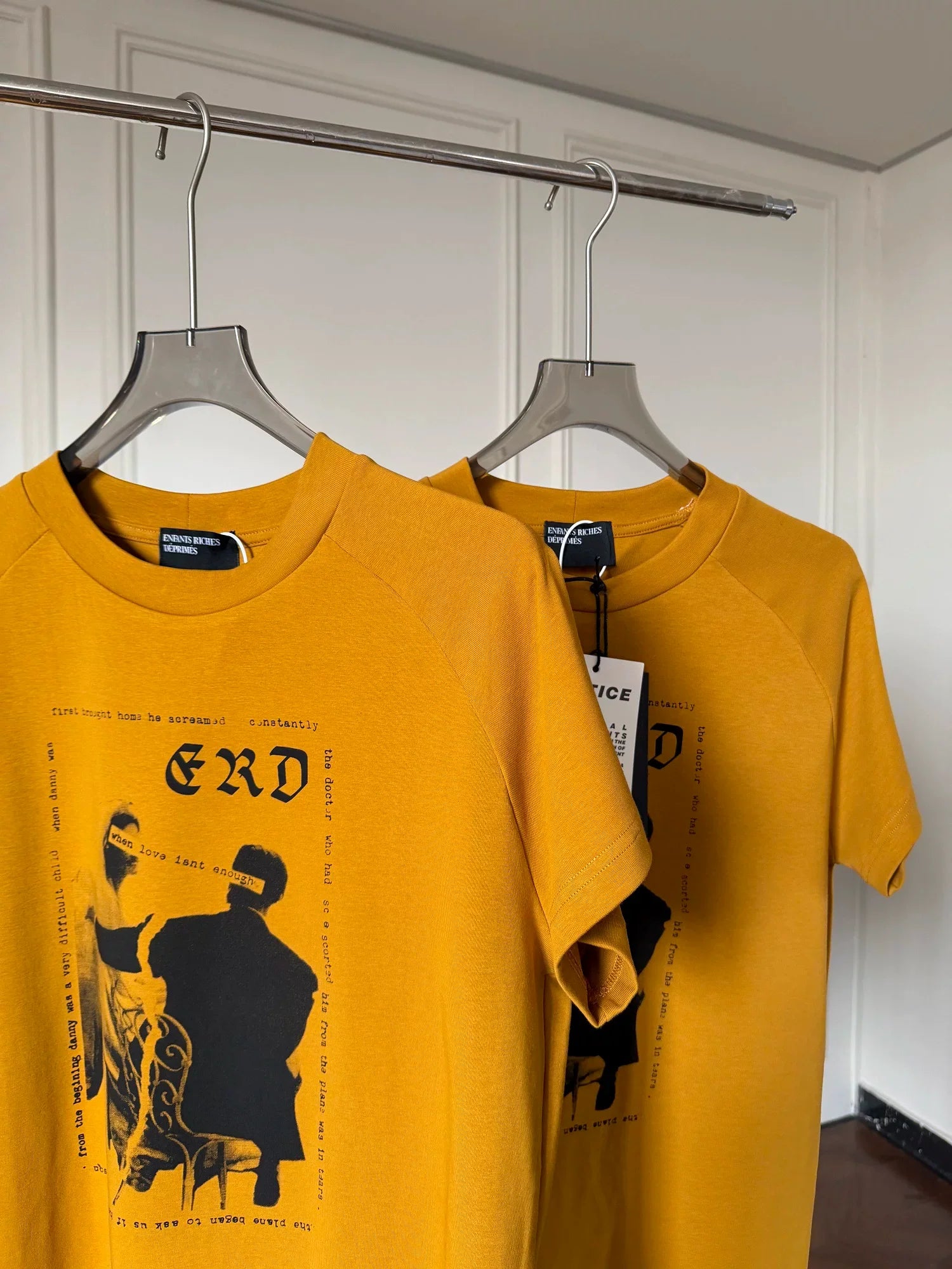ERD Inspired Ginger Yellow Raglan Graphic Cotton Tee