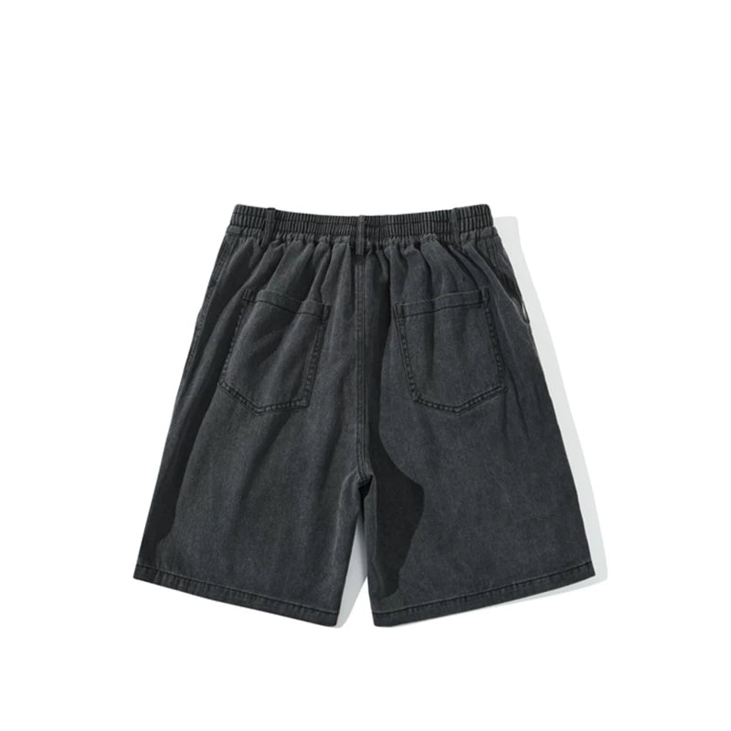 GcBrand SS24 Retro themed elements American retro street casual five quarter pants workwear denim shorts