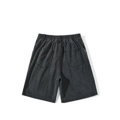 GcBrand SS24 Retro themed elements American retro street casual five quarter pants workwear denim shorts