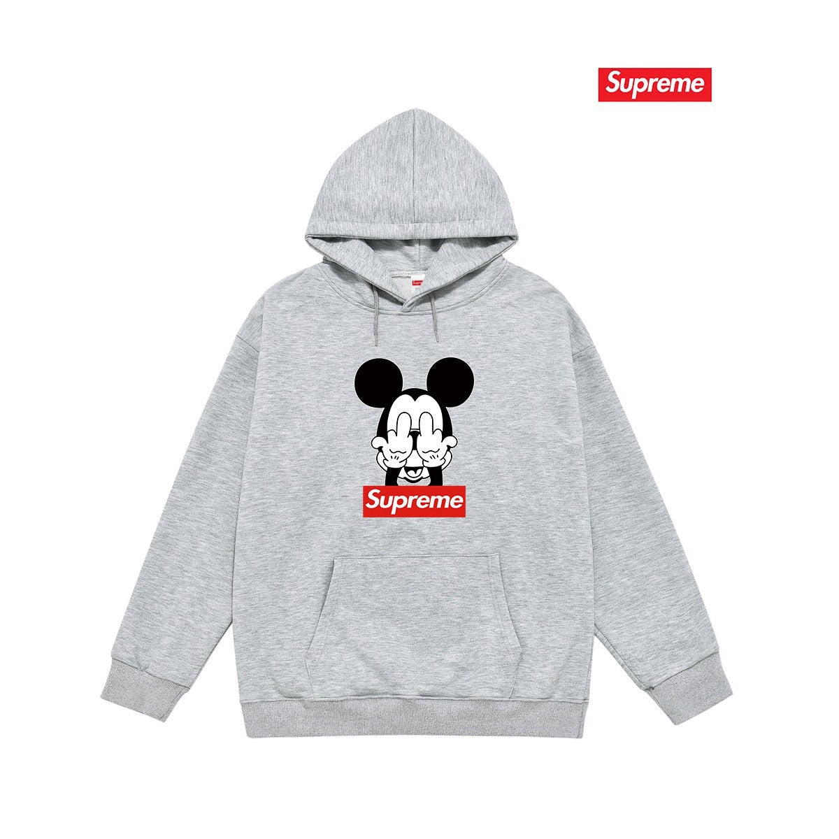 Supreme Mickey Hoodie – Grey