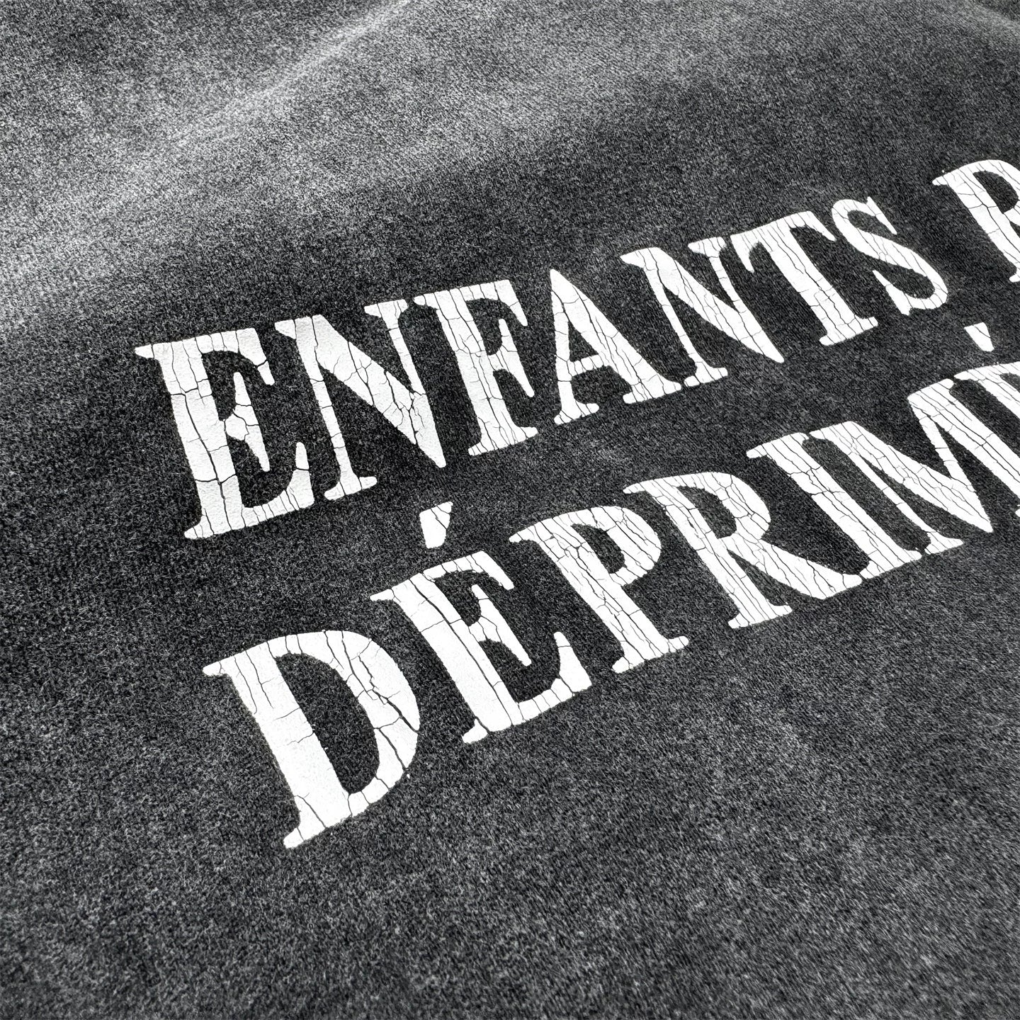 ERD melancholic Distressed Washed Cotton Graphic Tee
