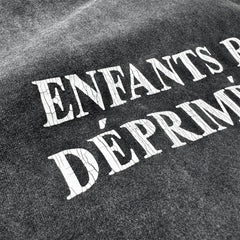 ERD melancholic Distressed Washed Cotton Graphic Tee