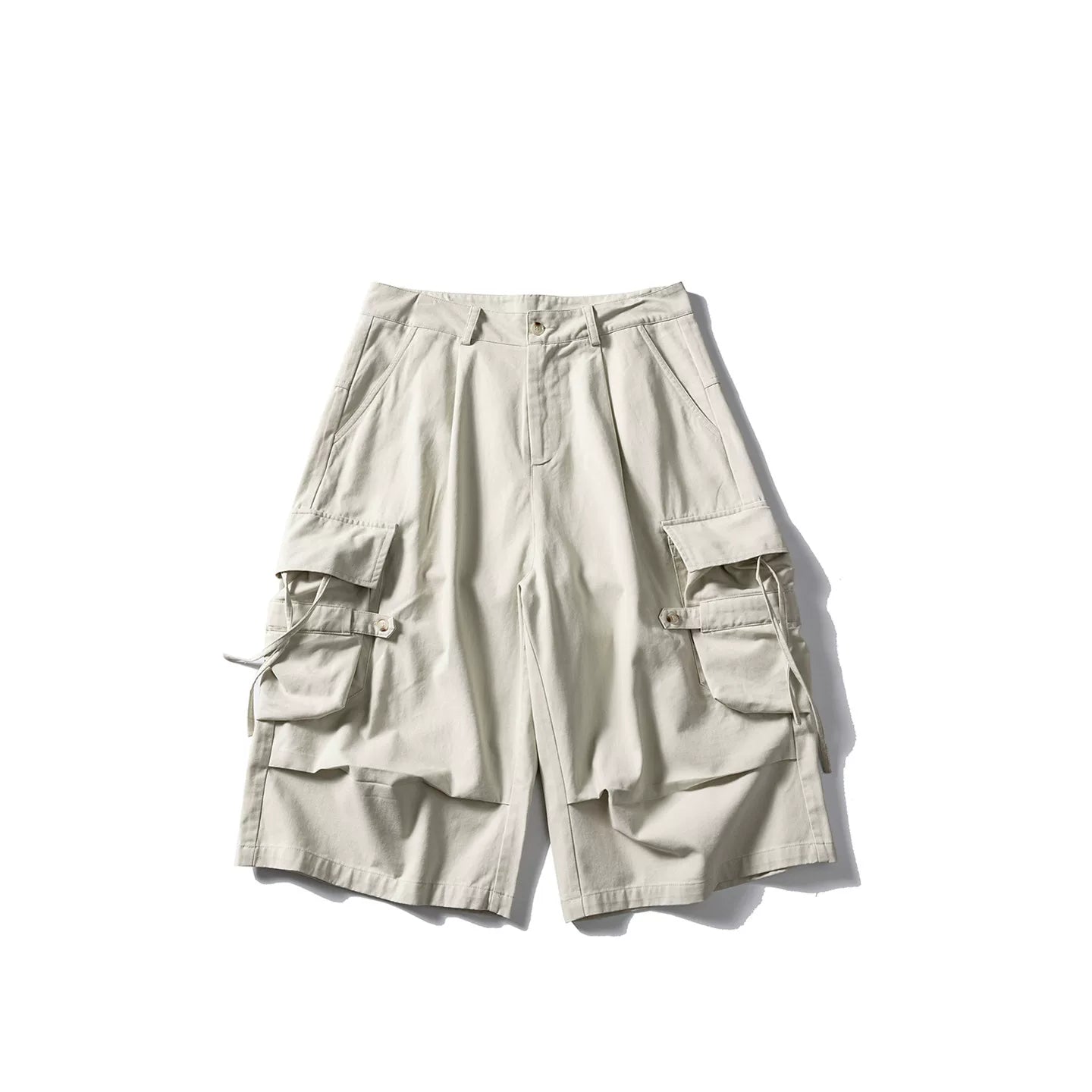 GcBrand Lab SS25 Japanese retro loose workwear shorts, summer casual large pocket captcha pants for men