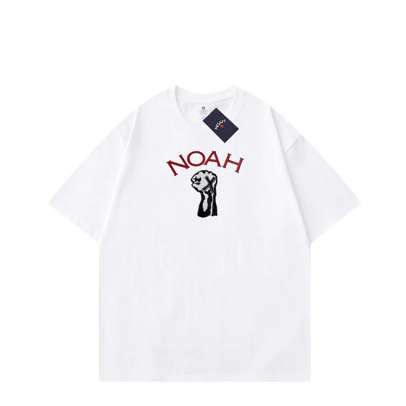 NOAH RTCC拳头美式潮牌夏季重磅纯棉百搭宽松情侣圆领短袖T恤男女