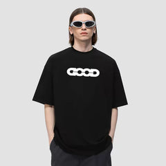 Wang Sulong's Good Foam Printed Basic 320G Heavy Cotton Summer Trendy Short Sleeve T-shirt for Men and Women