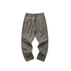 GcBrand Chino Pants American retro new style basic washed tapered casual pants loose pants for men