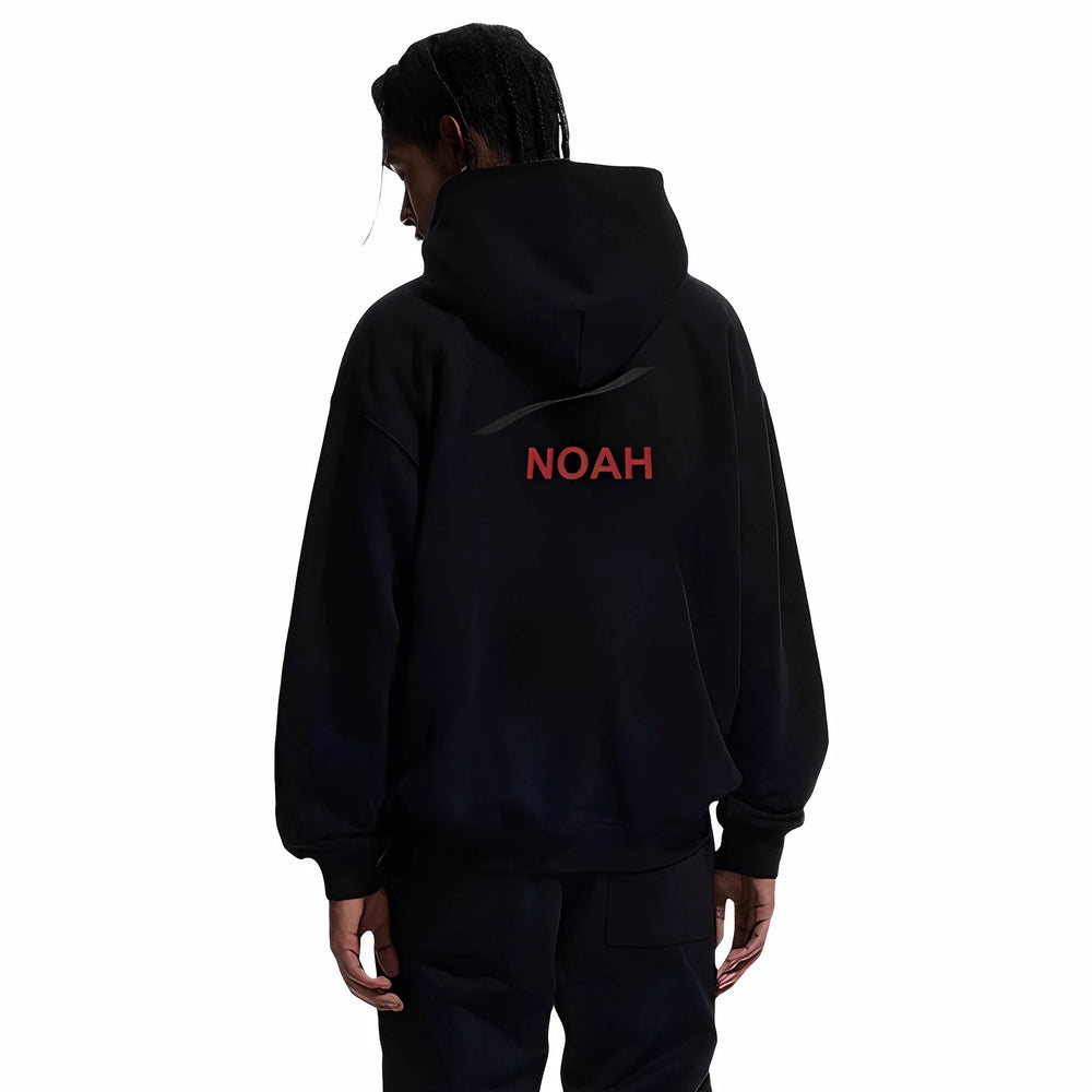 NOAH MARS autumn new product waves American casual hooded sweatshirt wool trendy zipper jacket men