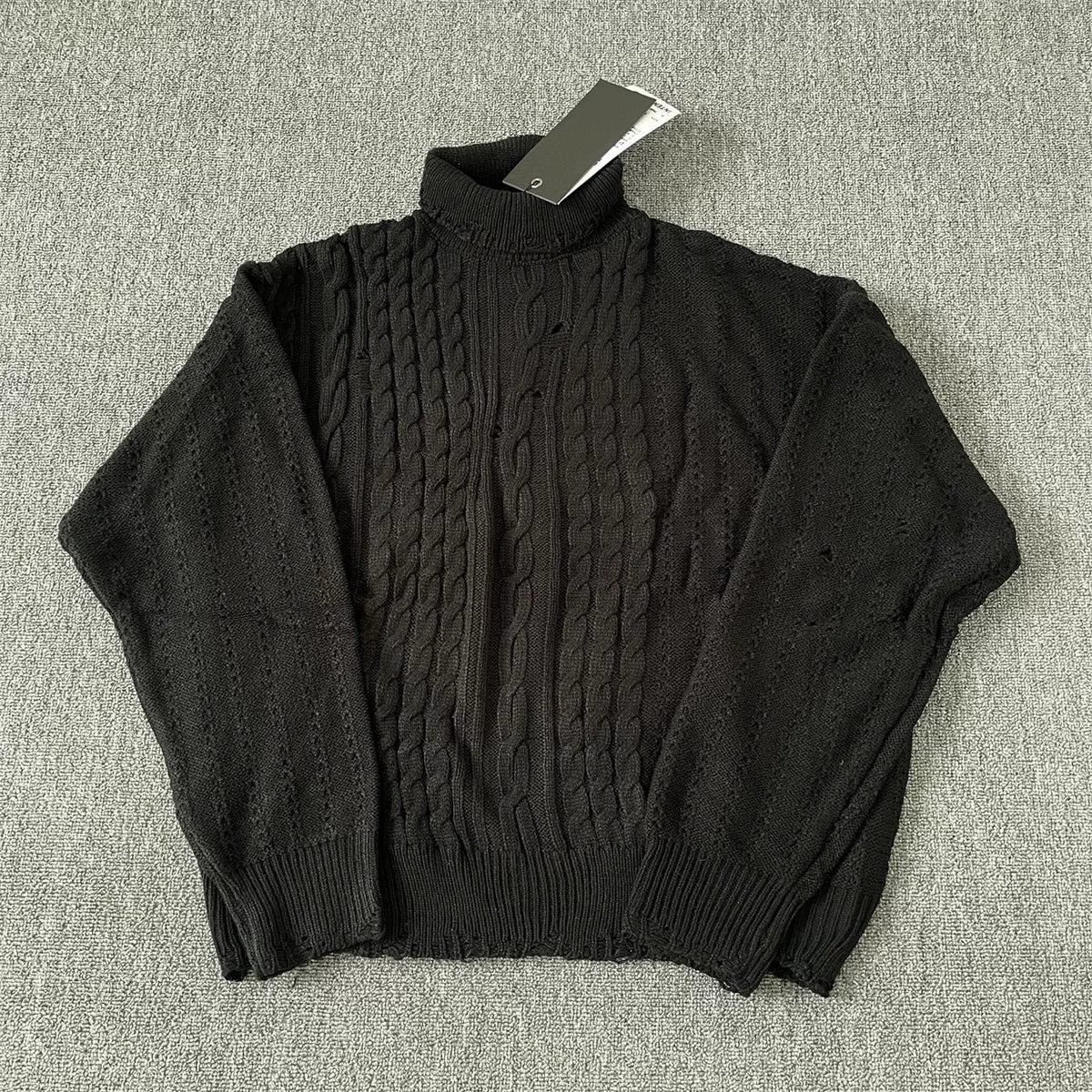 ERD melancholic Avant Garde High Neck Loose Sweater