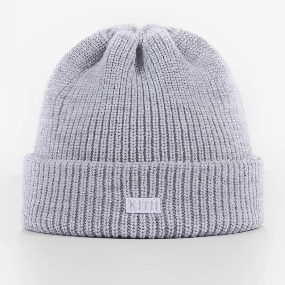 KITH autumn and winter round knitted woolen hat for men and women, warm pullover, cold hat, thick melon skin hat, yupi sailor hat