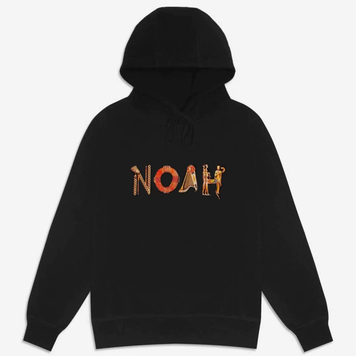 NOAH MARS niche trendy brand Egyptian pharaoh design sense American casual velvet thread splicing hooded sweatshirt