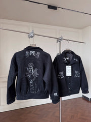 ERD Premium Embroidered Wool Blend Fleece Unisex Jacket