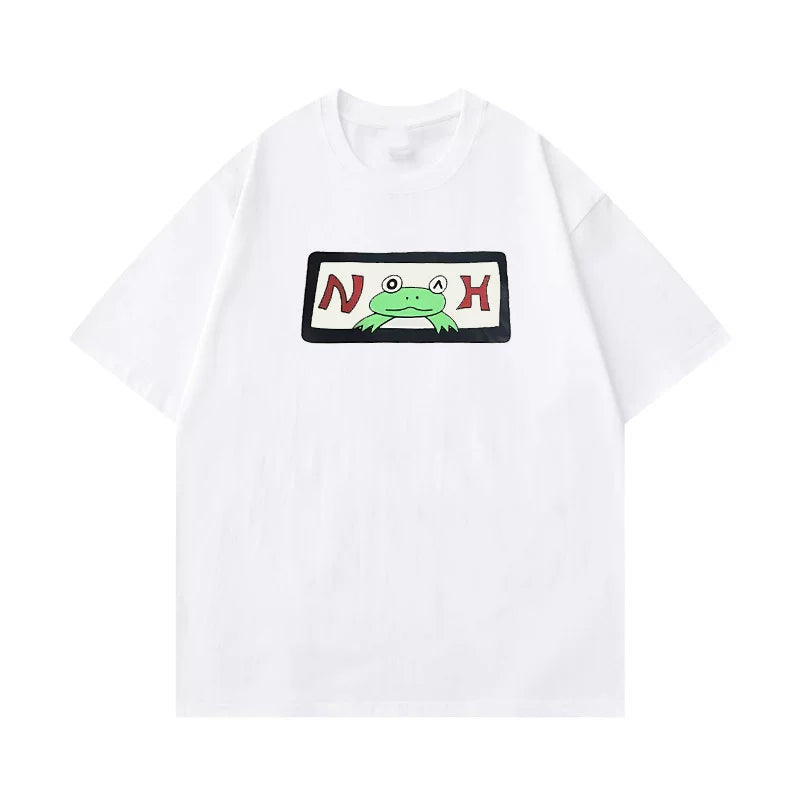NOAH Summer New Cotton Frog Co branded Short Sleeve American Trendy Brand Loose Men's and Women's T-shirt Half Sleeve Trendy