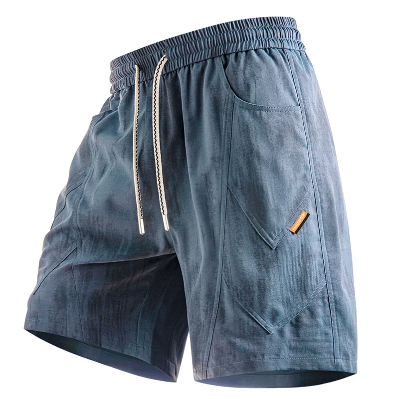 NOAH OLAY retro washed distressed shorts men's loose oversized workwear five quarter pants summer casual sports pants