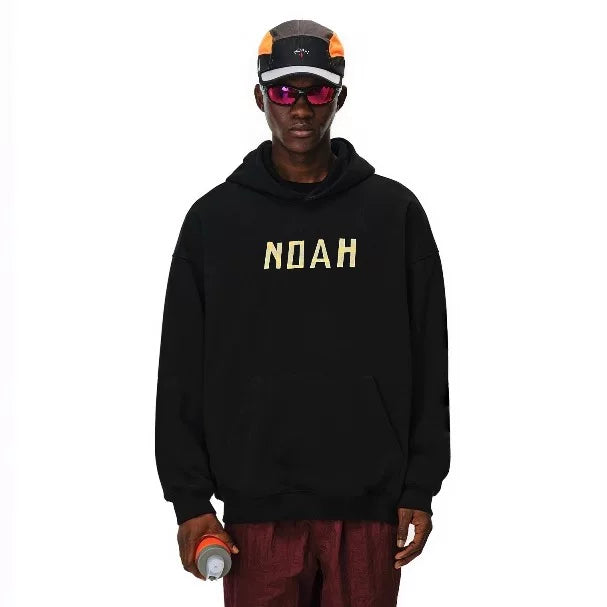 NOAH MARS niche trend brand origami splicing autumn and winter loose American casual couple trend hooded sweatshirt men