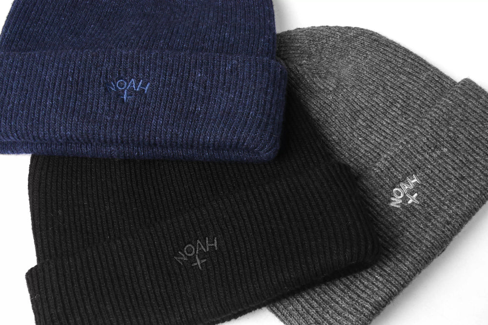 Trendy NOAH Cross Embroidered Cold Hat Sheep Hair Hip Hop Men and Women Versatile Warm Couple Knitted Wool Hat