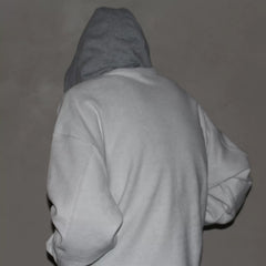 GcBrand Hoodie AW25 Heavy duty Basic Flower Grey Hoodie Retro Hoodie Hoodie with looped fabric hoodie