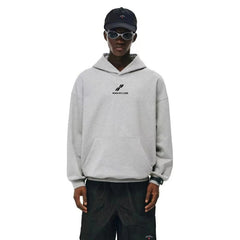 NOAH MARS American casual fashion brand two bar small label loose men's plus velvet couple hoodie hooded sweatshirt