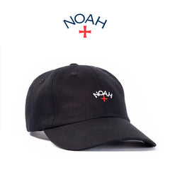 Noah style hat, cross embroidered duckbill hat, European and American high street solid color curved brim hat, versatile and simple hat