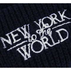 KITH New York Embroidery Knitted Hat Men's Winter Big Head Waist Cold Hat Outdoor Mountaineering Woolen Hat Baotou Warm Hat