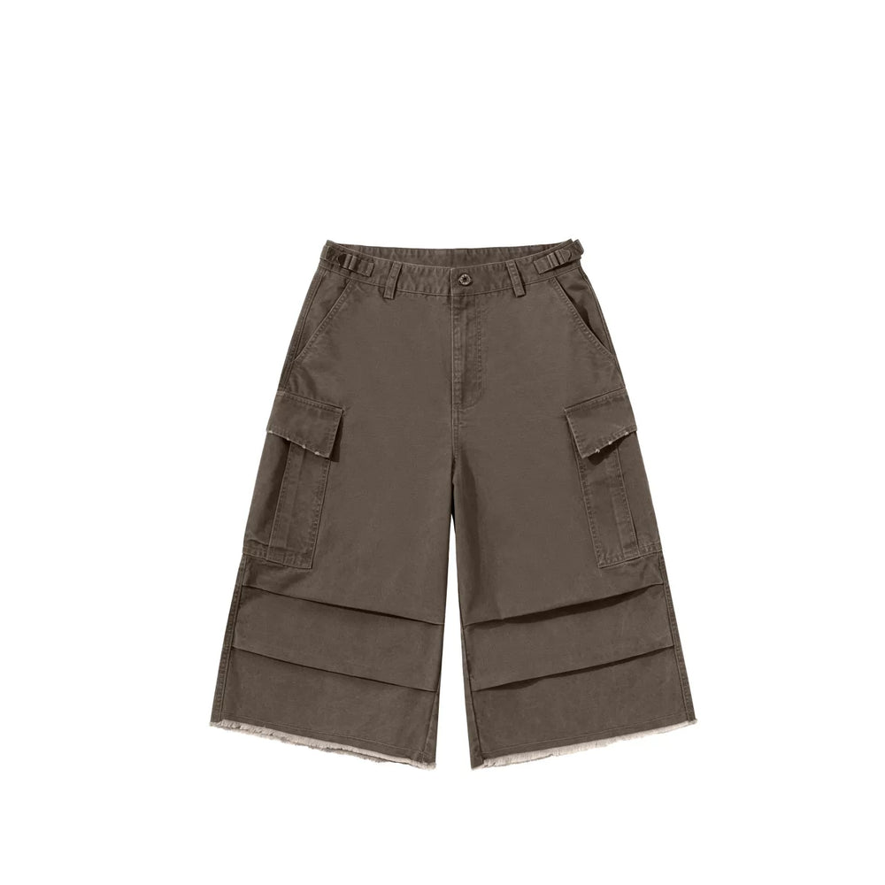 GcBrand Lab SS26 Retro themed elements Japanese casual loose multi pocket workwear men's cropped pants
