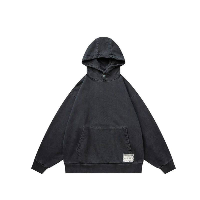 GcBrand Sweater Hoodie Heavy duty Japanese Retro Casual Washed Outdated Hoodie Hoodie