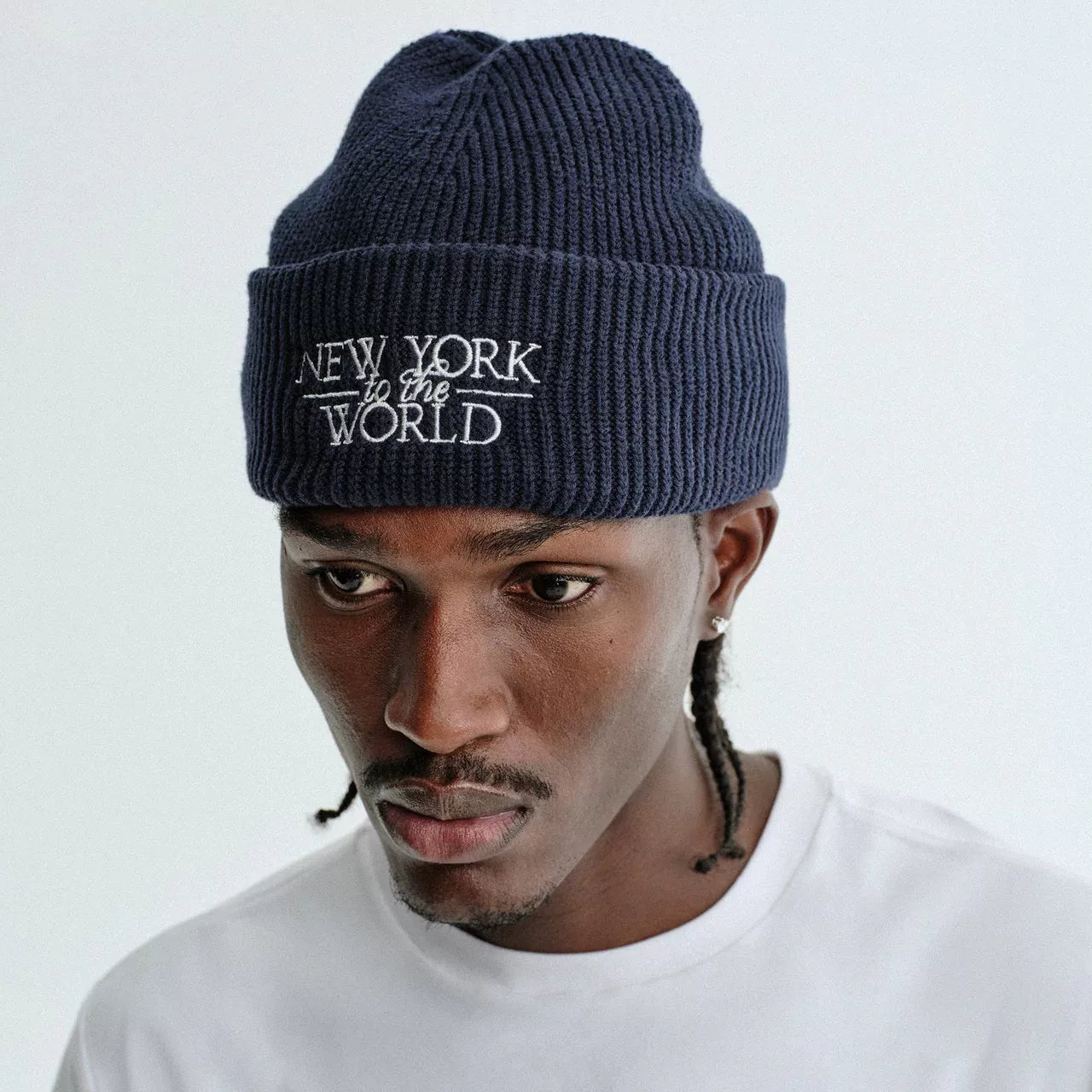 KITH New York Embroidery Knitted Hat Men's Winter Big Head Waist Cold Hat Outdoor Mountaineering Woolen Hat Baotou Warm Hat