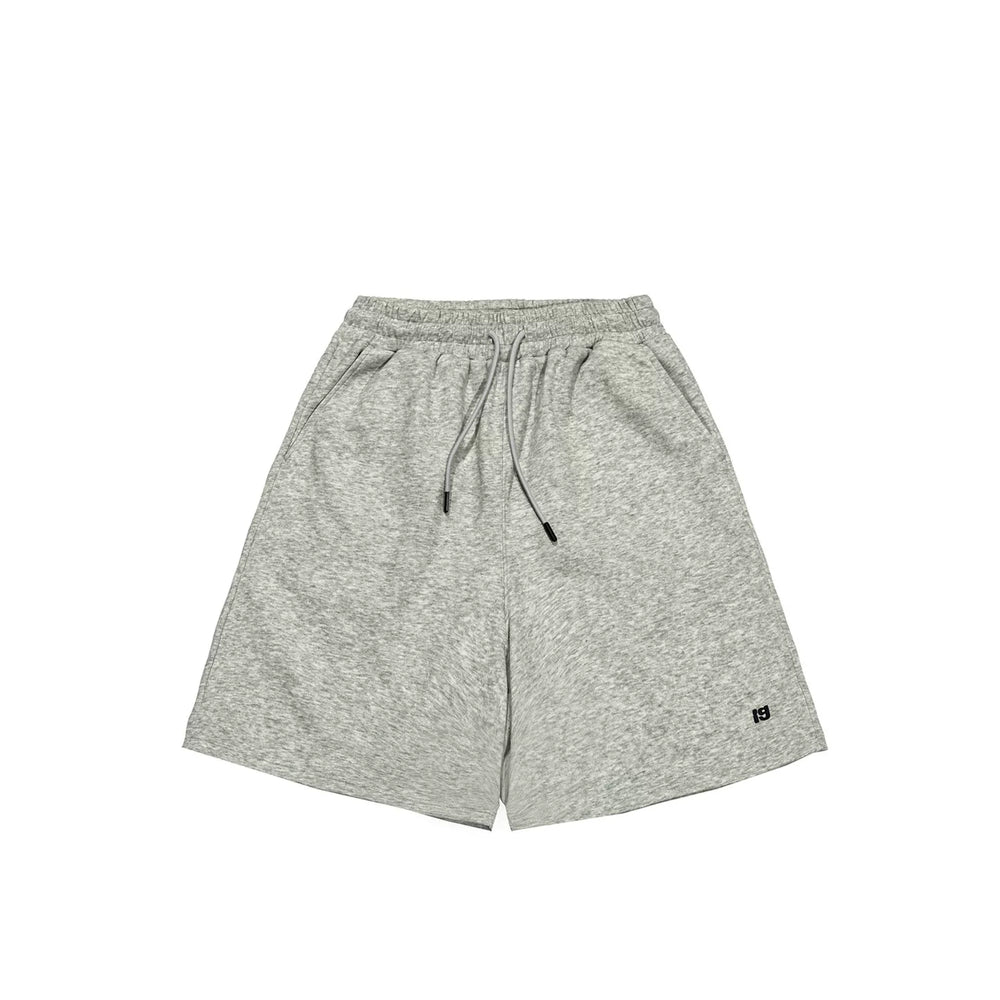 GcBrand Lab SS25 Retro Theme Basic Solid Color Versatile Pants Embroidered Shorts